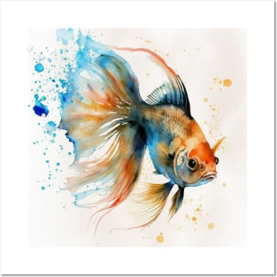 Painted Goldfish Posters and Art